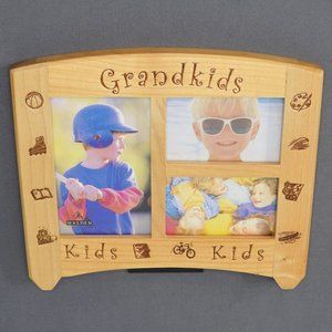 NIB Malden Grandkids Grandparent Wood Collage Photograph Picture Framed Decor